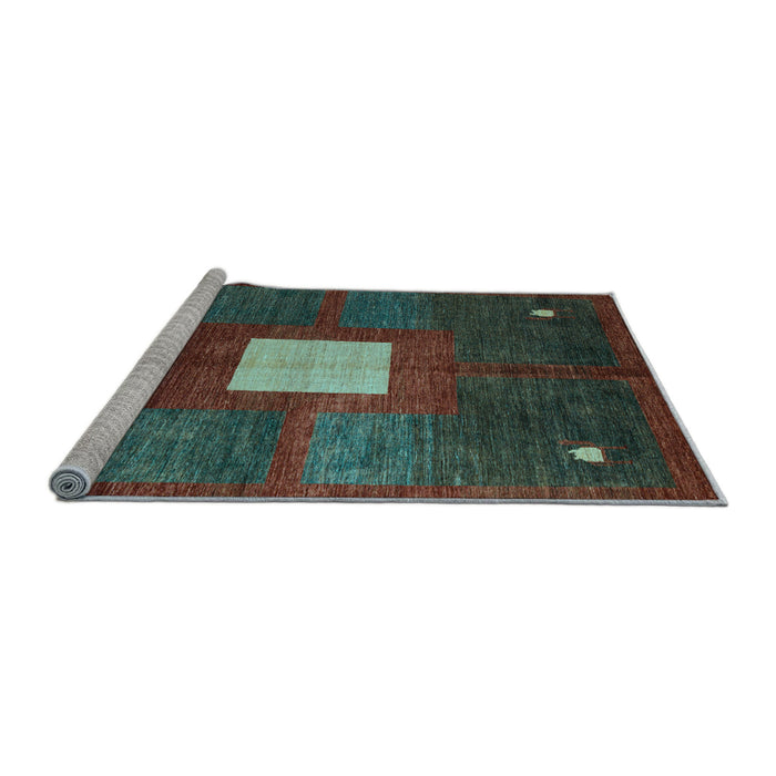 Sideview of Machine Washable Abstract Light Blue Modern Rug, wshabs4712lblu
