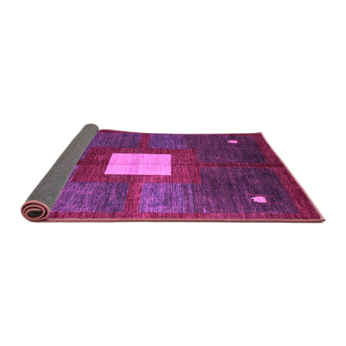 Sideview of Abstract Purple Modern Rug, abs4712pur