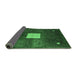 Sideview of Abstract Emerald Green Modern Rug, abs4712emgrn