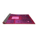 Sideview of Abstract Pink Modern Rug, abs4712pnk