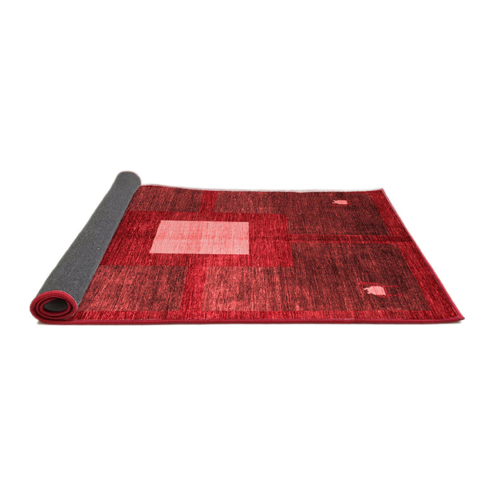 Abstract Red Modern Area Rugs