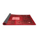 Abstract Red Modern Area Rugs