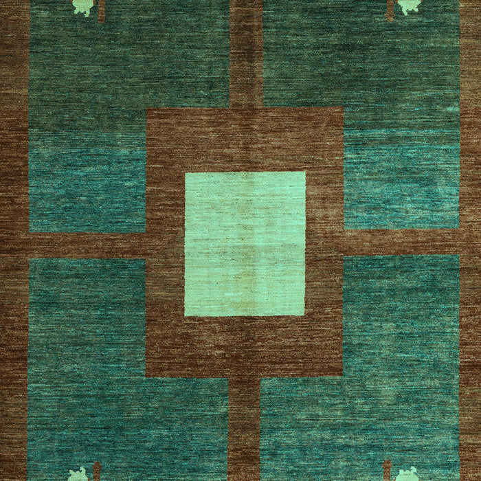 Abstract Turquoise Modern Rug, abs4712turq