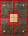 Abstract Red Modern Rug, abs4712