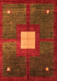 Abstract Orange Modern Rug, abs4712org