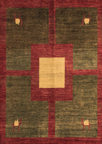 Abstract Brown Modern Rug, abs4712brn