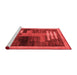 Modern Red Washable Rugs