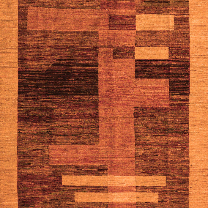 Abstract Orange Modern Rug, abs4713org