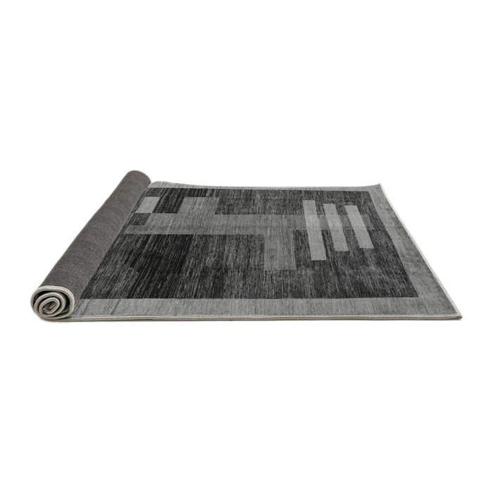 Sideview of Abstract Gray Modern Rug, abs4713gry