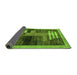 Sideview of Abstract Green Modern Rug, abs4713grn