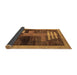 Sideview of Abstract Brown Modern Rug, abs4713brn