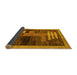 Sideview of Abstract Yellow Modern Rug, abs4713yw