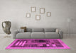 Machine Washable Abstract Purple Modern Area Rugs in a Living Room, wshabs4713pur