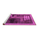 Sideview of Machine Washable Abstract Purple Modern Area Rugs, wshabs4713pur