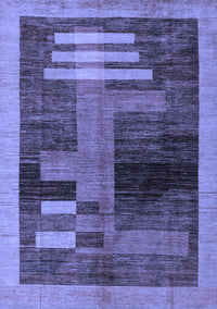 Abstract Blue Modern Rug, abs4713blu