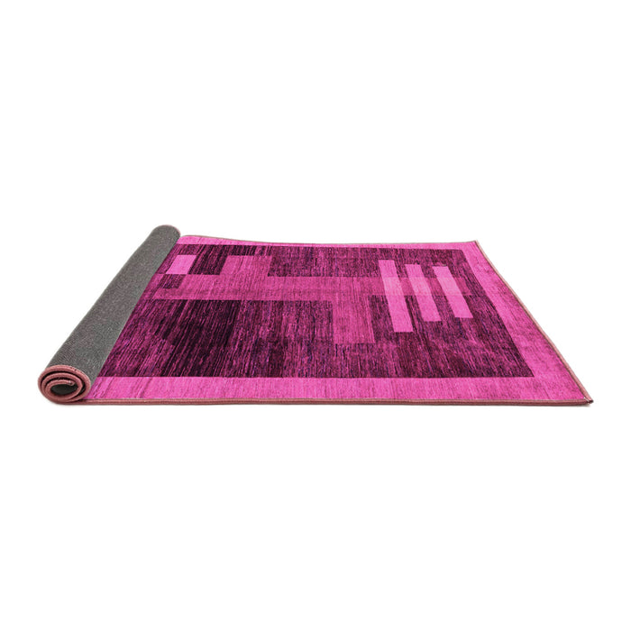 Sideview of Abstract Pink Modern Rug, abs4713pnk