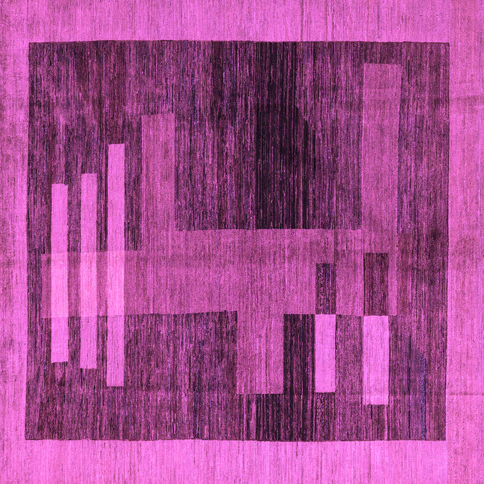 Square Abstract Purple Modern Rug, abs4713pur