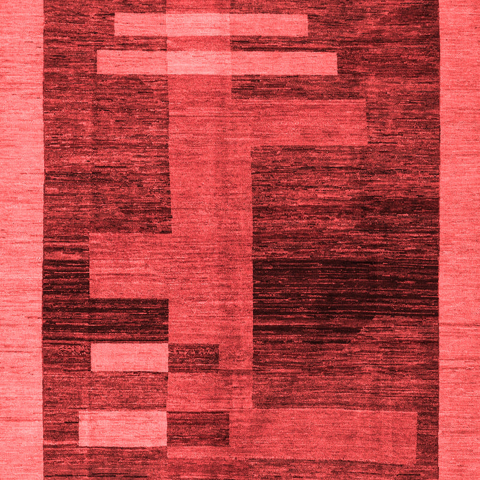 Machine Washable Abstract Red Modern Rug, wshabs4713red