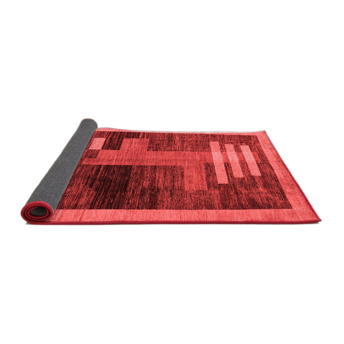 Abstract Red Modern Area Rugs