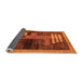 Sideview of Abstract Orange Modern Rug, abs4713org