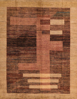 Abstract Orange Modern Rug, abs4713