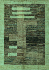 Abstract Turquoise Modern Rug, abs4713turq