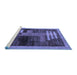 Sideview of Machine Washable Abstract Blue Modern Rug, wshabs4713blu