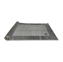 Sideview of Abstract Gray Modern Rug, abs4714gry