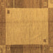 Square Abstract Brown Modern Rug, abs4714brn