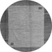 Round Machine Washable Abstract Gray Modern Rug, wshabs4714gry