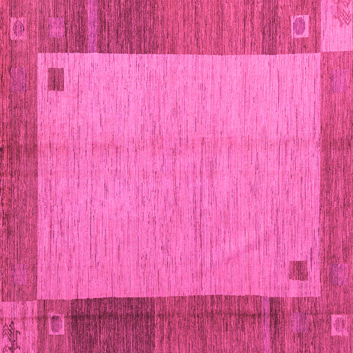 Square Abstract Pink Modern Rug, abs4714pnk
