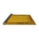 Sideview of Abstract Yellow Modern Rug, abs4714yw