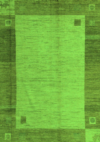 Abstract Green Modern Rug, abs4714grn