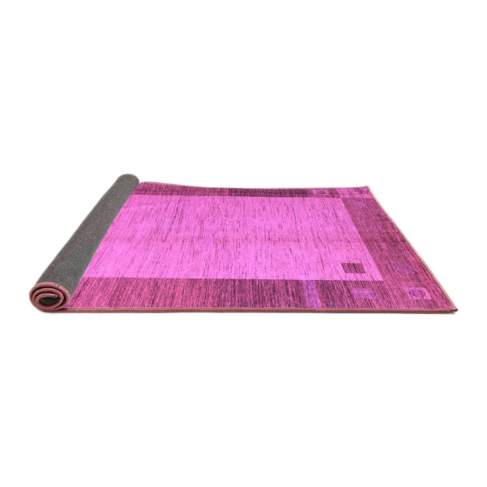 Sideview of Abstract Purple Modern Rug, abs4714pur
