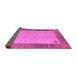 Sideview of Abstract Purple Modern Rug, abs4714pur