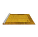 Sideview of Machine Washable Abstract Yellow Modern Rug, wshabs4714yw