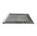 Sideview of Machine Washable Abstract Gray Modern Rug, wshabs4714gry