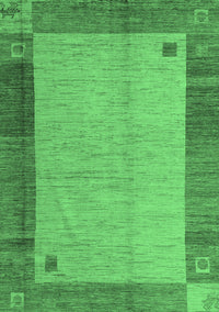 Abstract Emerald Green Modern Rug, abs4714emgrn