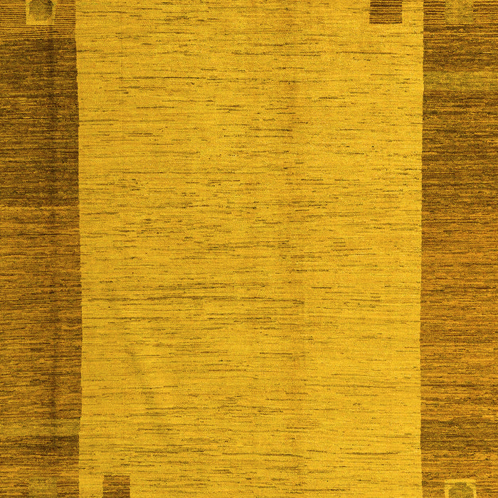 Machine Washable Abstract Yellow Modern Rug, wshabs4714yw