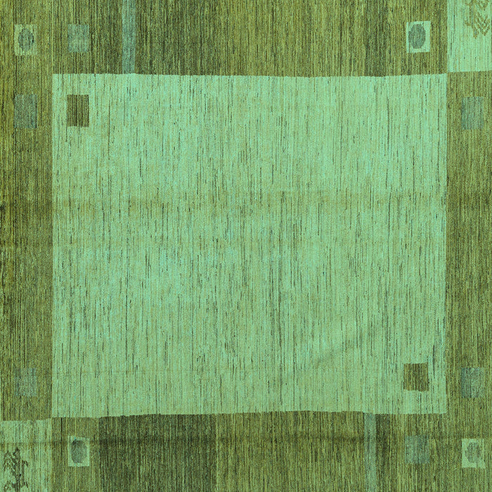 Square Abstract Turquoise Modern Rug, abs4714turq