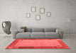 Modern Red Washable Rugs