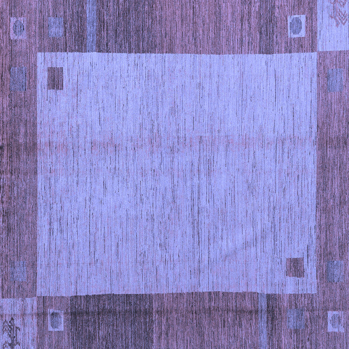 Square Abstract Blue Modern Rug, abs4714blu