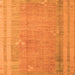 Square Abstract Orange Modern Rug, abs4715org