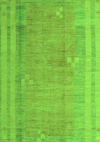 Abstract Green Modern Rug, abs4715grn