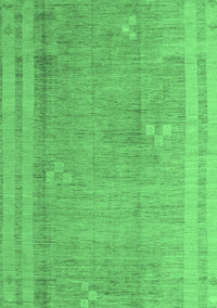 Abstract Emerald Green Modern Rug, abs4715emgrn