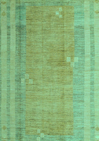 Abstract Turquoise Modern Rug, abs4715turq