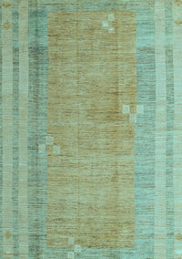 Abstract Light Blue Modern Rug, abs4715lblu