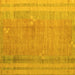 Square Abstract Yellow Modern Rug, abs4715yw