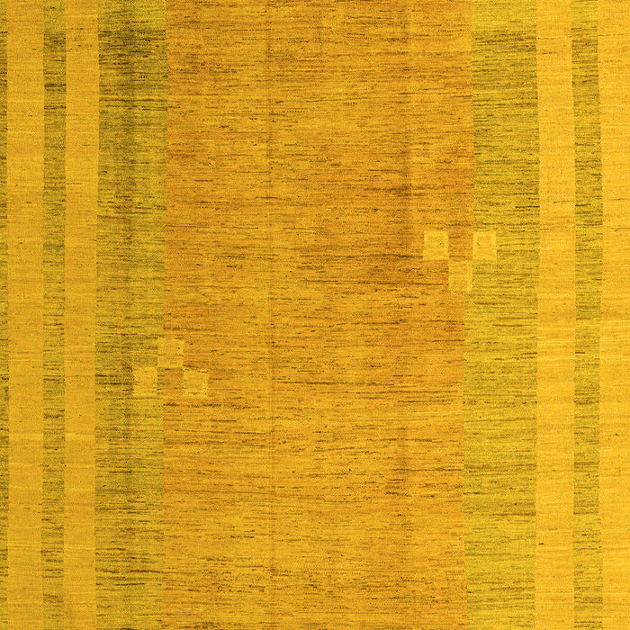 Machine Washable Abstract Yellow Modern Rug, wshabs4715yw