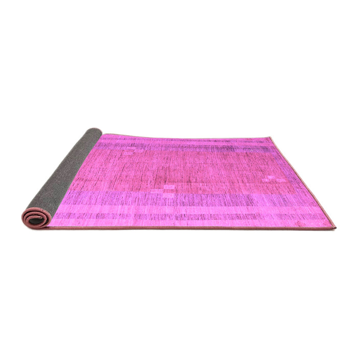 Sideview of Abstract Purple Modern Rug, abs4715pur